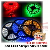 12v 5M IP65 Flexible LED Strip Light Roll Waterproof Ribbon Tape BLUE ..